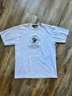 483 - Grey Embroidered Floridian Beach Resort Shirt - L