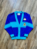 485 -Blue The Disney Store Cast Member Sweater, Nametag, & Disney Store Pin - S