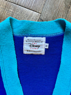 485 -Blue The Disney Store Cast Member Sweater, Nametag, & Disney Store Pin - S