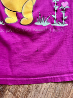 1042 -Purple WTP & Piglet Heart Flowers Smallest Friends Shirt - M