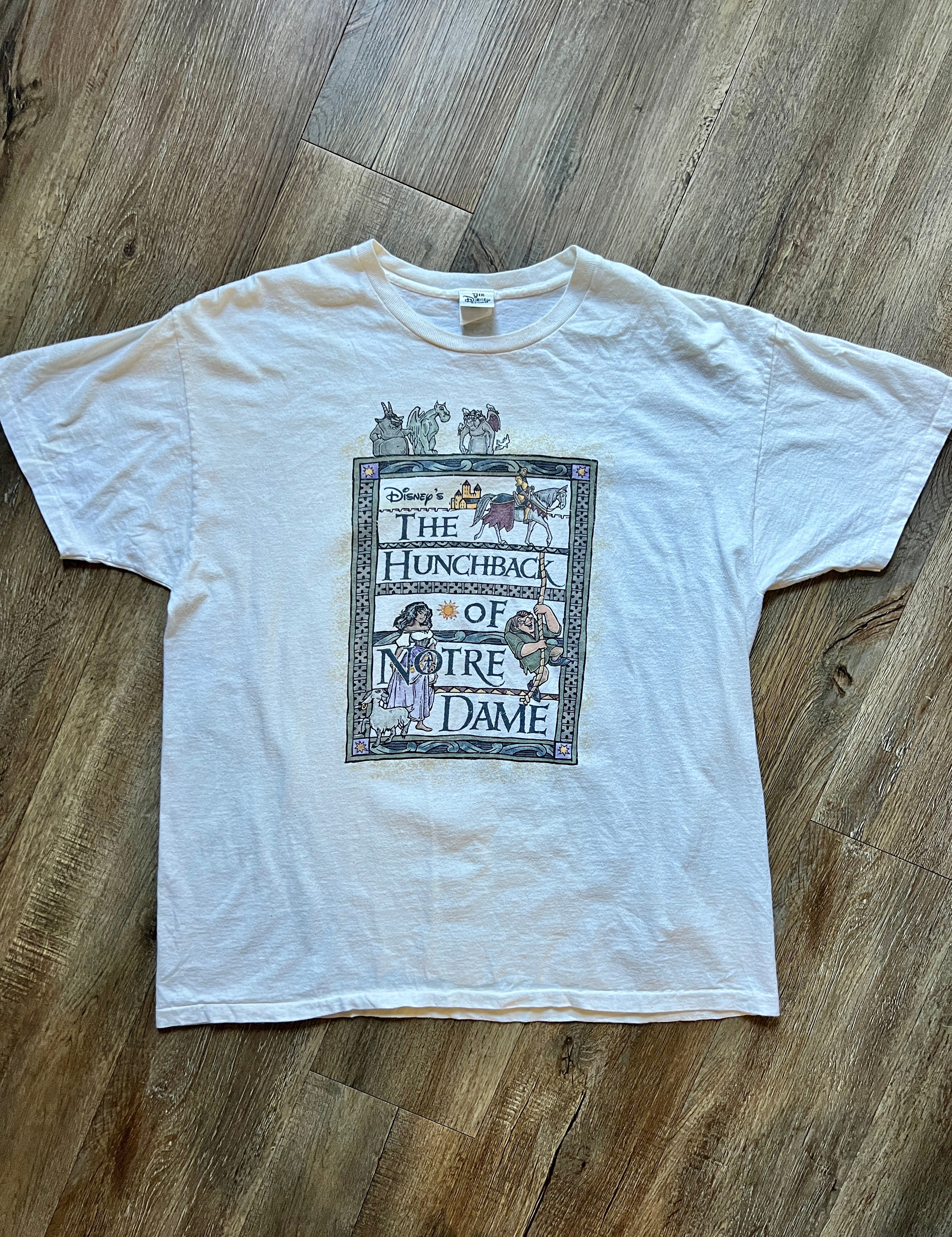 486 - Cream The Hunchback of Notre Dame Character Shirt - XL