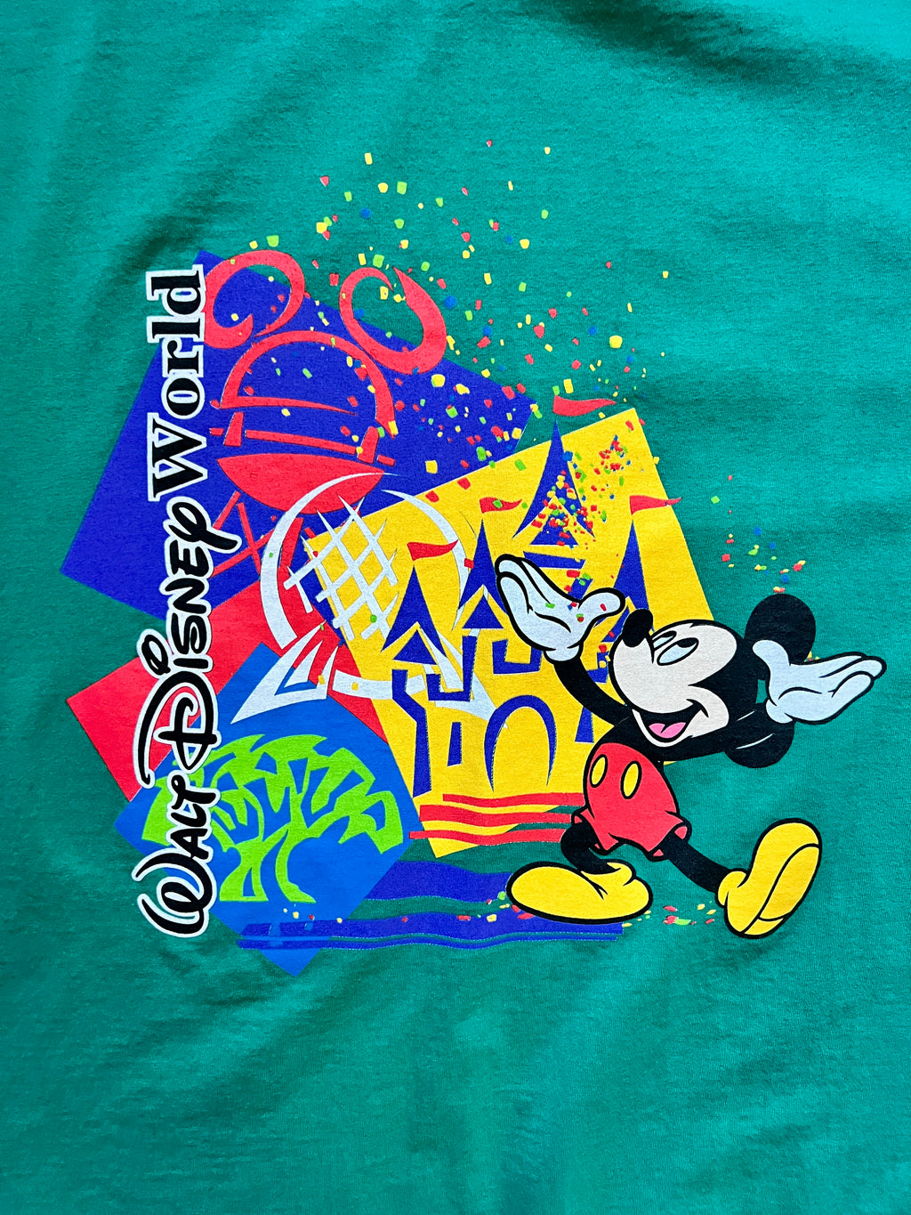 488 - Green WDW 4 Parks / MGM Logo Shirt - 2X