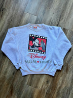 490 - Grey MGM Studios Mickey Megaphone Crewneck - XL