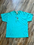 494 - Green Embroidered Standing Mickey Letter Shirt