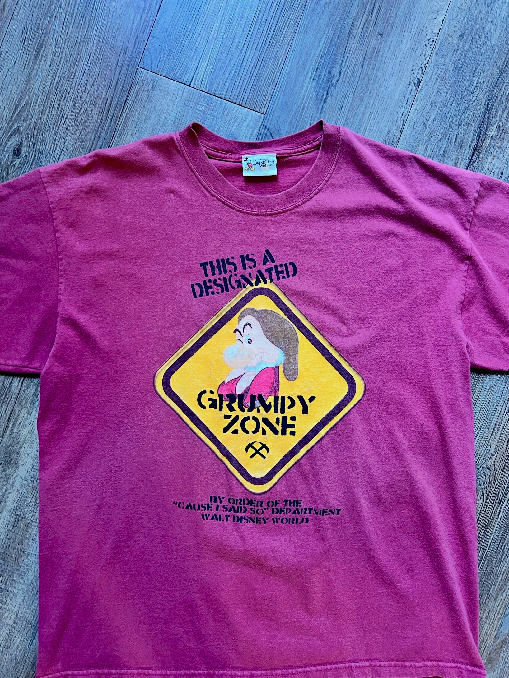 497 -Burgundy WDW Designated Grumpy Zone Shirt