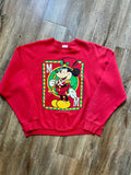 500 -Red Nutcracker Mickey Playing Card Crewneck - XL