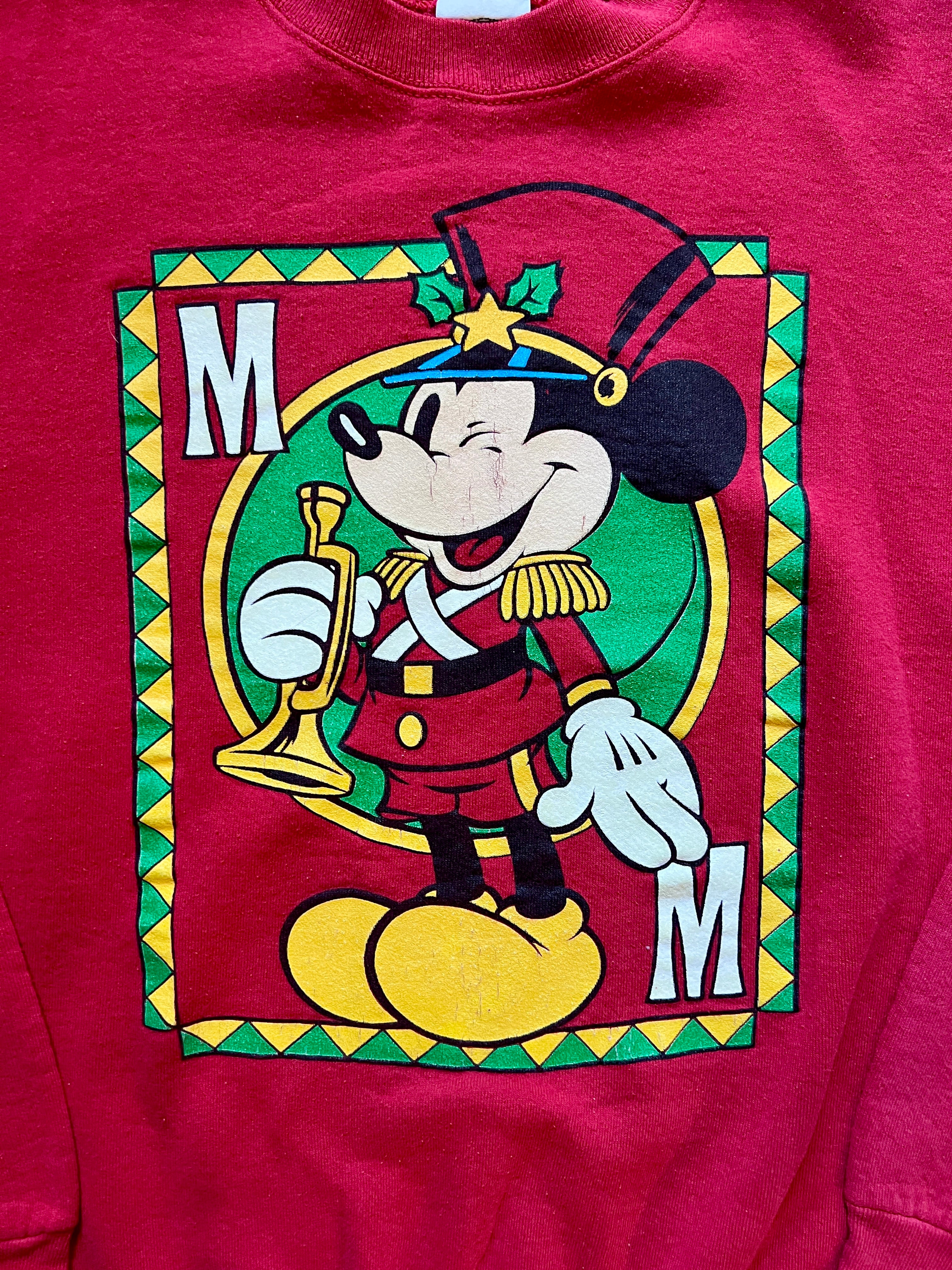 500 -Red Nutcracker Mickey Playing Card Crewneck - XL