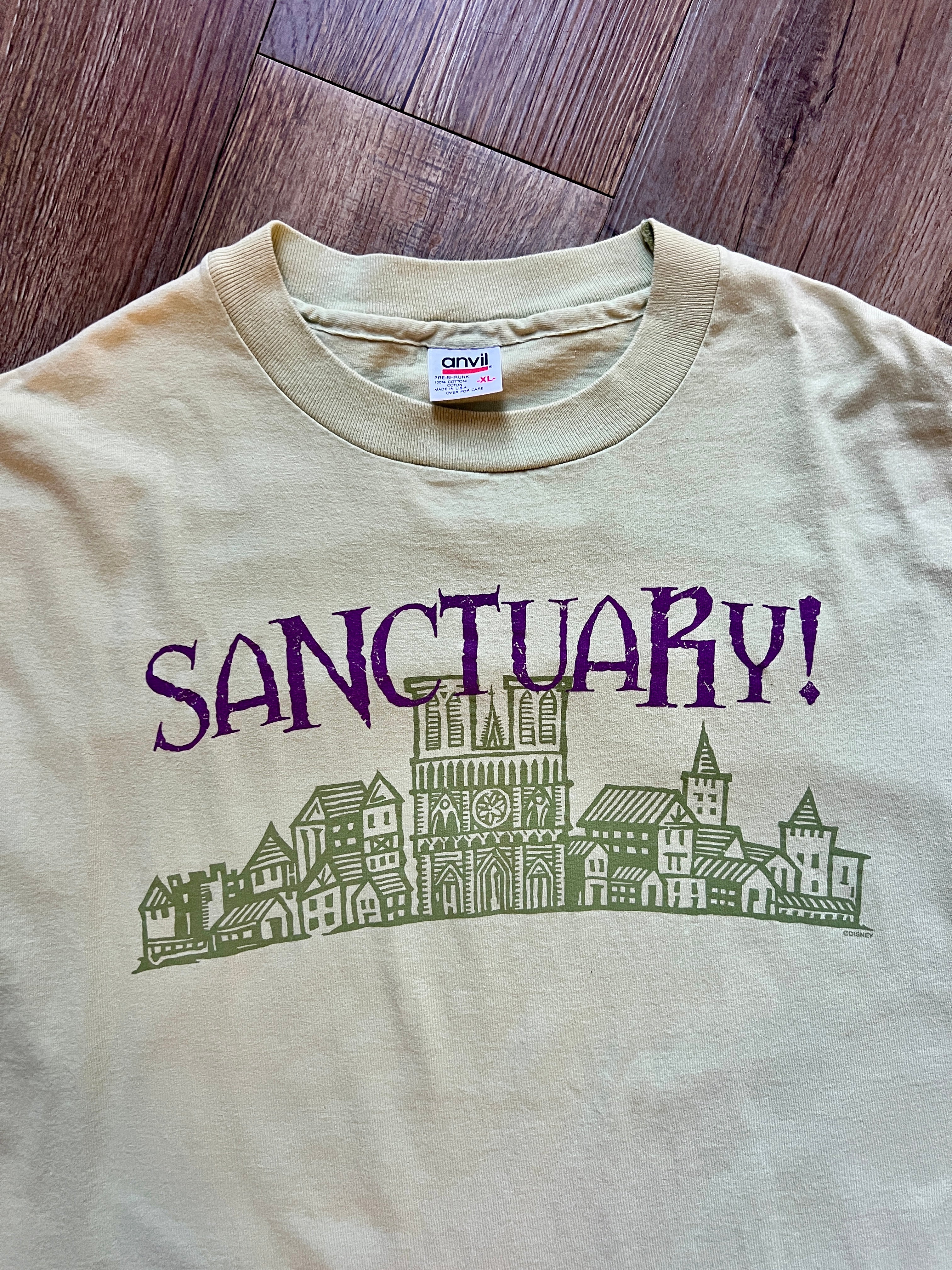 505 -Mint The of Notre Dame Sanctuary Paris Cast & Crew World Premiere Shirt - XL