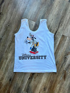 507 -White Coach Goofy Disney University Tank - M