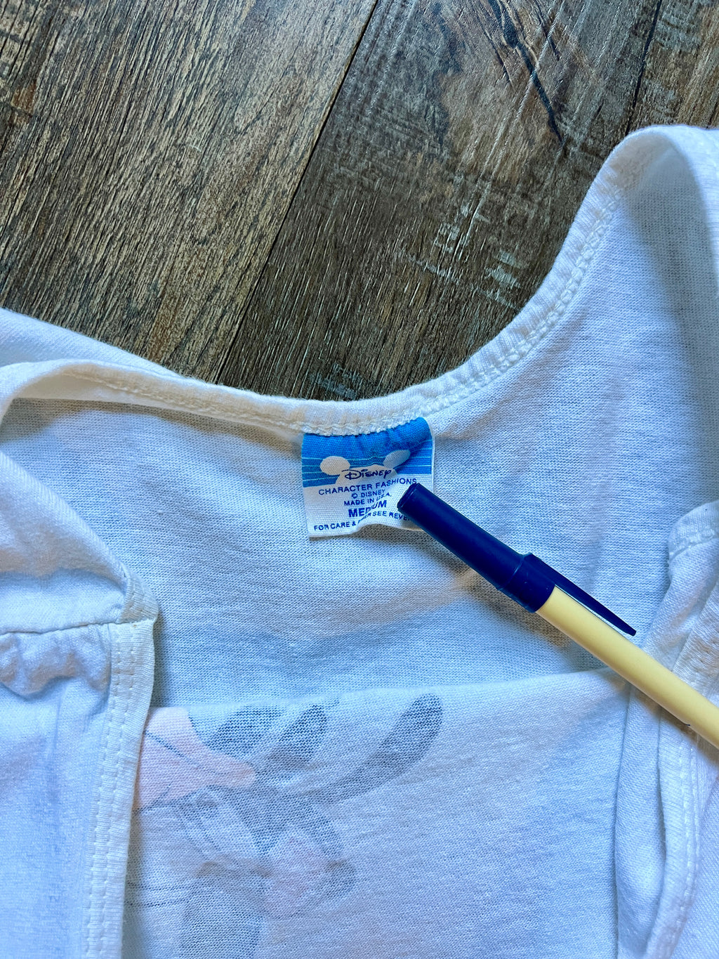507 -White Coach Goofy Disney University Tank - M