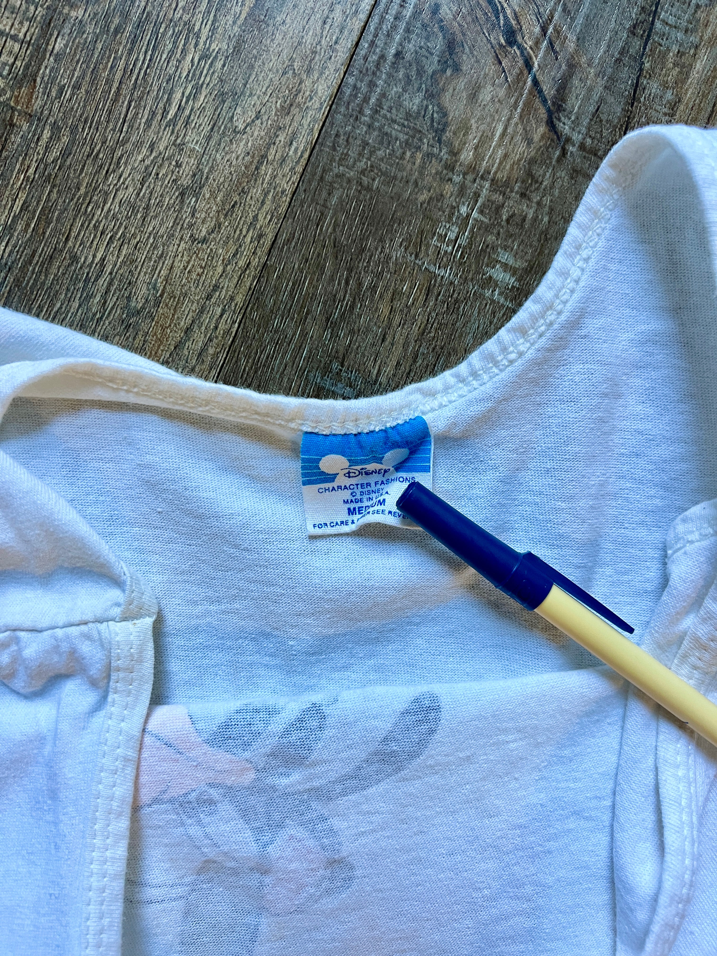 507 -White Coach Goofy Disney University Tank - M