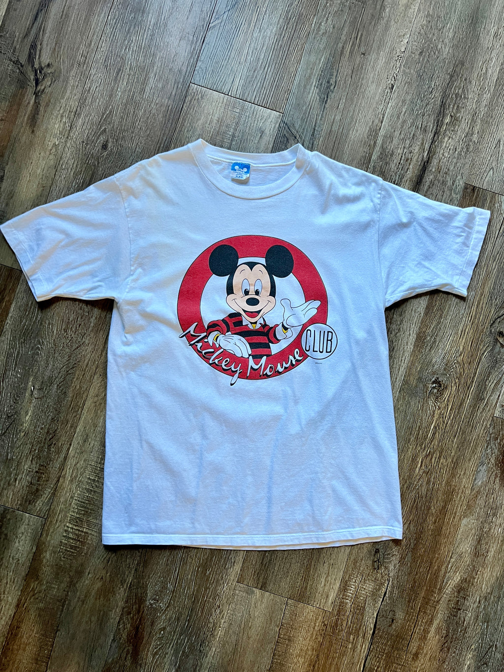 509 -White Mickey Mouse Club Shirt - XL