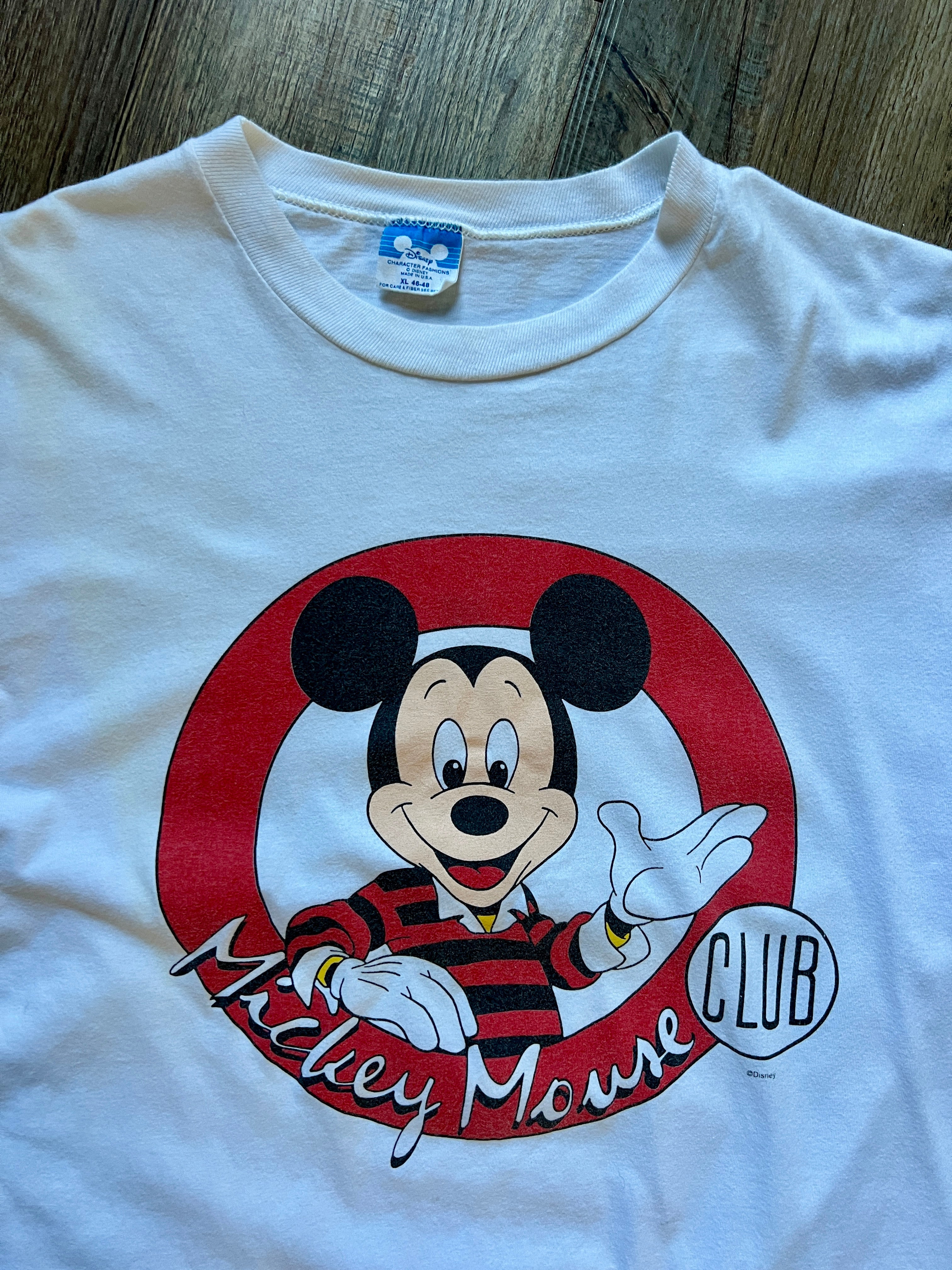 509 -White Mickey Mouse Club Shirt - XL