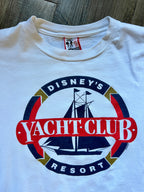 511 -White Yacht Club Resort Model Ship Logo Shirt - XL