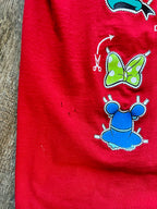 513 -Red Mickey & Friends Character Cutout Shirt - XL