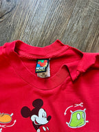 513 -Red Mickey & Friends Character Cutout Shirt - XL