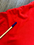 515 -Red Embroidered Contemporary Resort Shirt - L