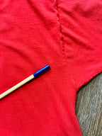 515 -Red Embroidered Contemporary Resort Shirt - L