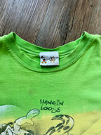 516 -Red, Yellow, & Green Typhoon Lagoon Surf’s Up Spray Paint Shirt - M