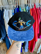 520 -Blue & Black Embroidered Goofy G Hat