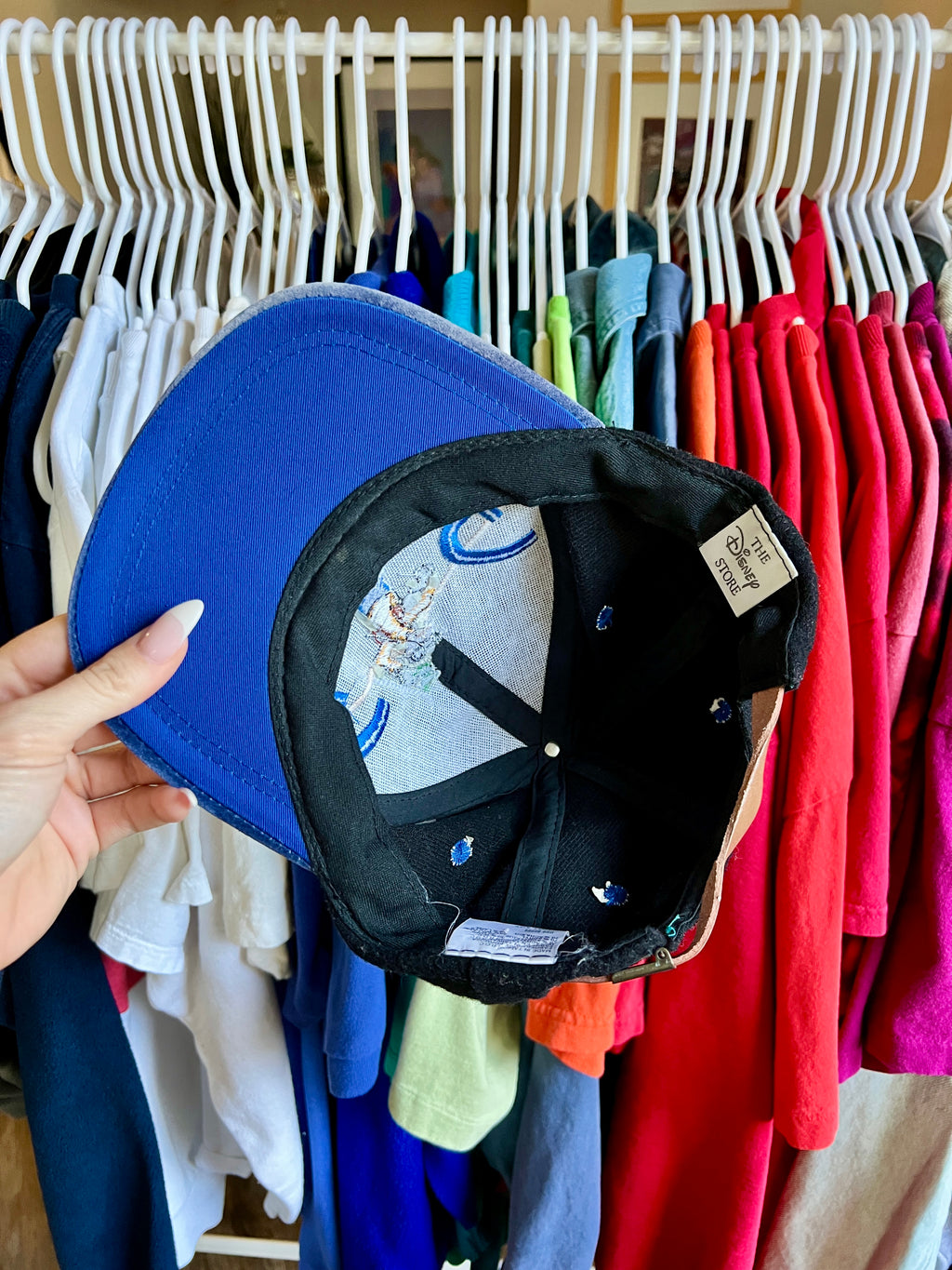 520 -Blue & Black Embroidered Goofy G Hat
