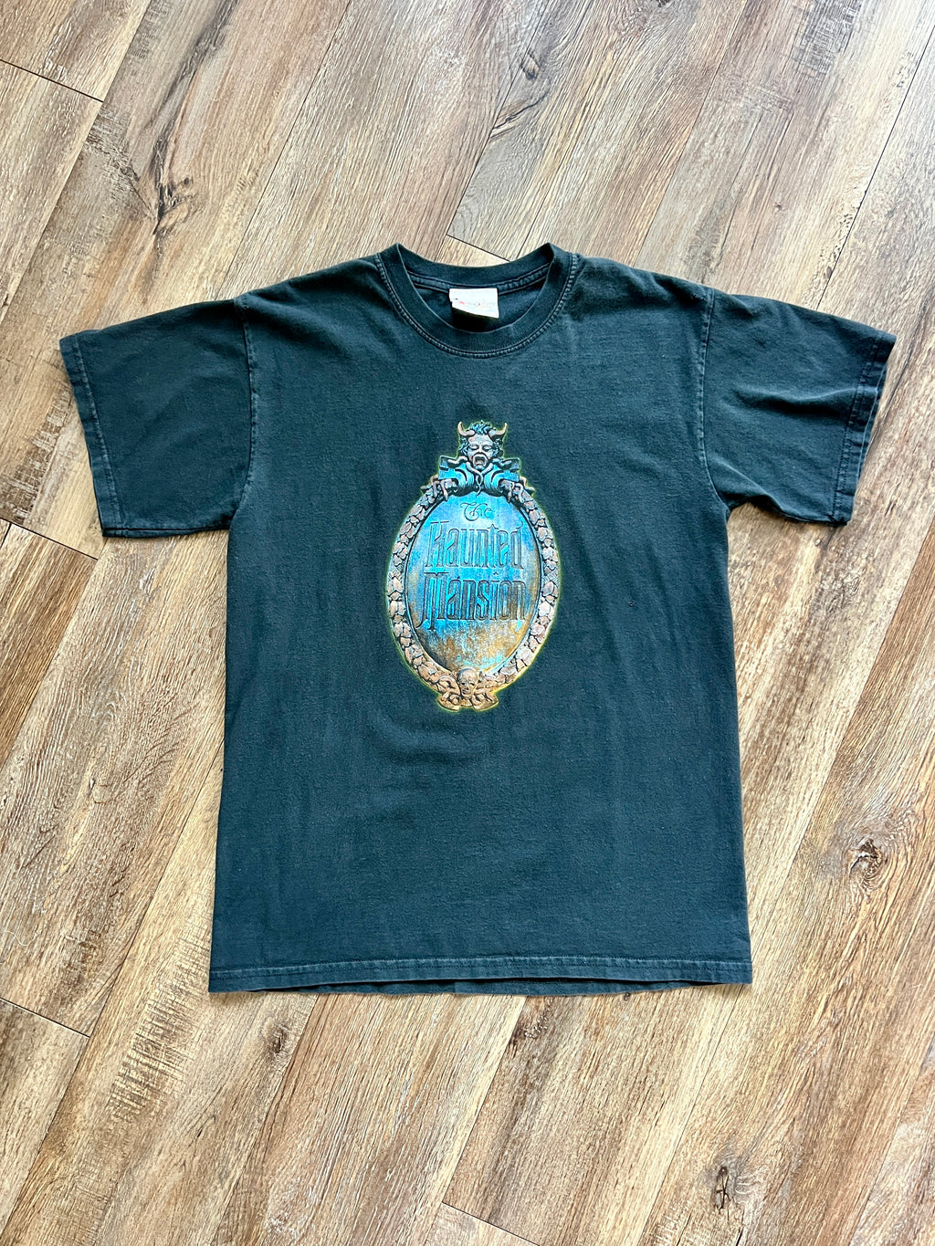 1068 -Black Haunted Mansion Monologue Shirt - M