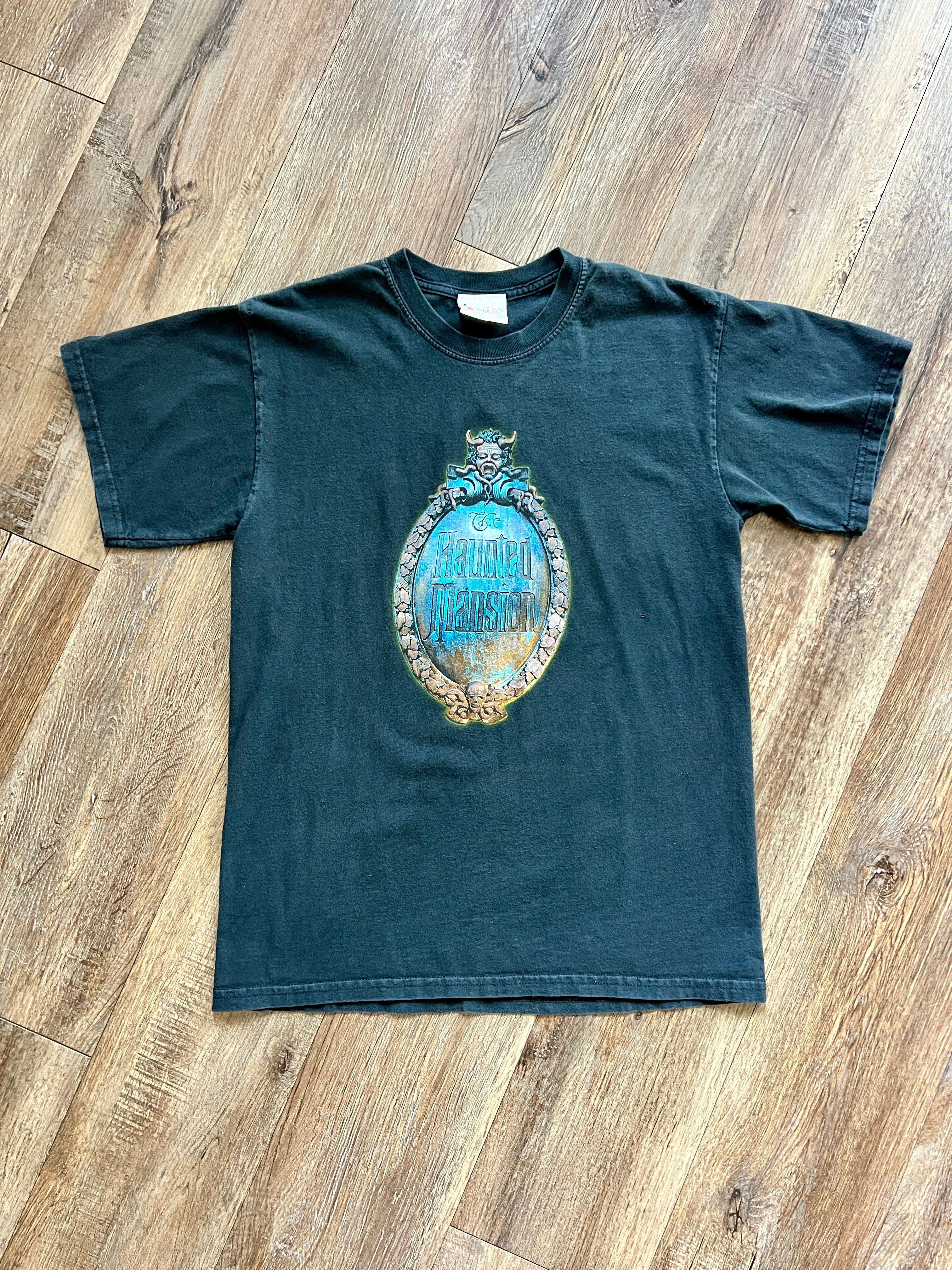 1068 -Black Haunted Mansion Monologue Shirt - M