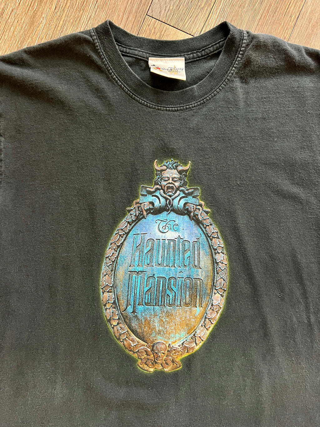 1068 -Black Haunted Mansion Monologue Shirt - M