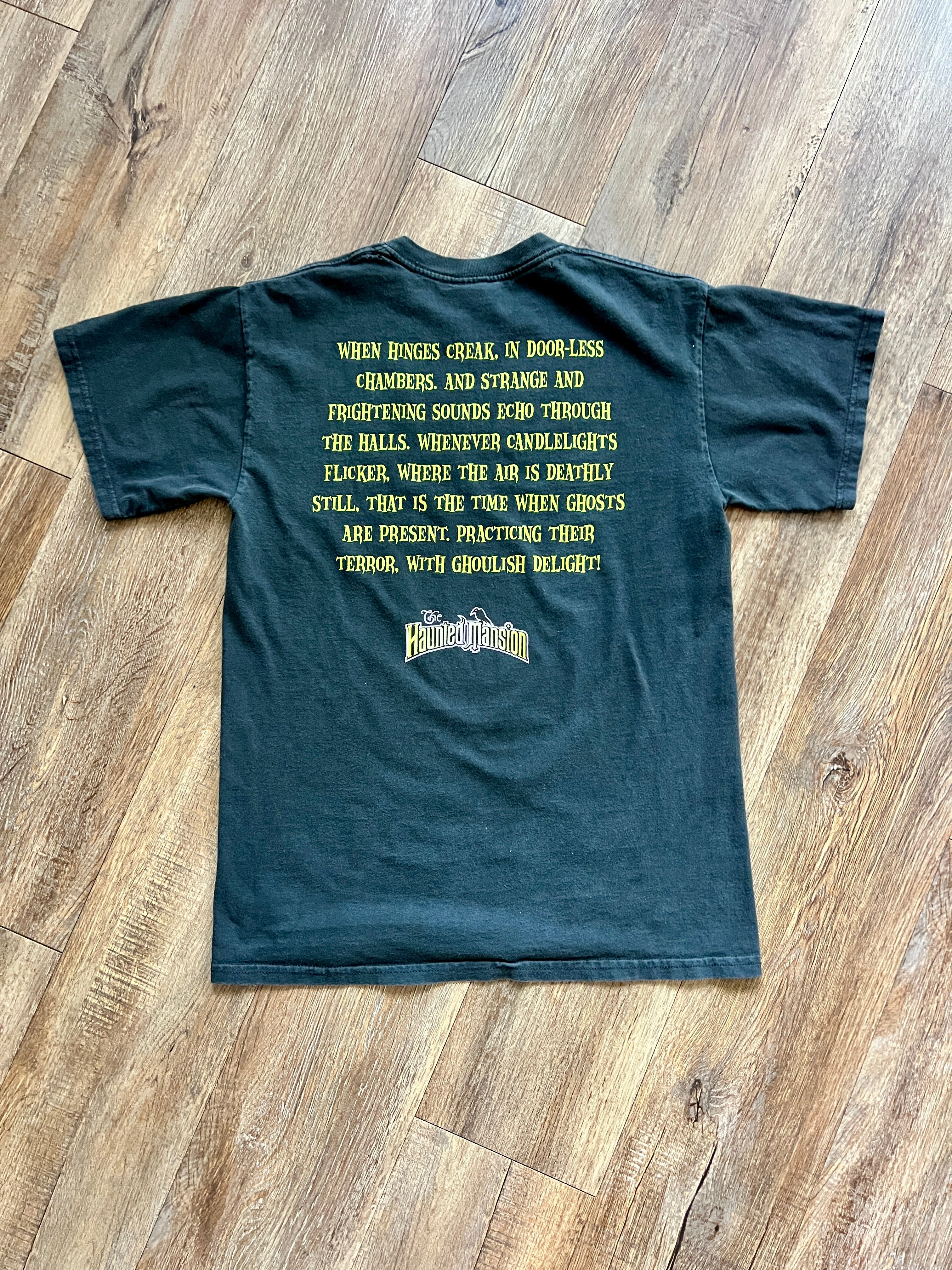 1068 -Black Haunted Mansion Monologue Shirt - M