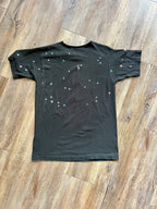 1082 -Black 1982 EPCOT Center Starry Thrashed Neck Shirt - NT / M