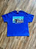 1075 -Blue Disney Cruise Line Character Ship Shirt - 2XL