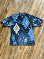 1084 - Blue WTP Argyle Disney Store Golf Polo - XL