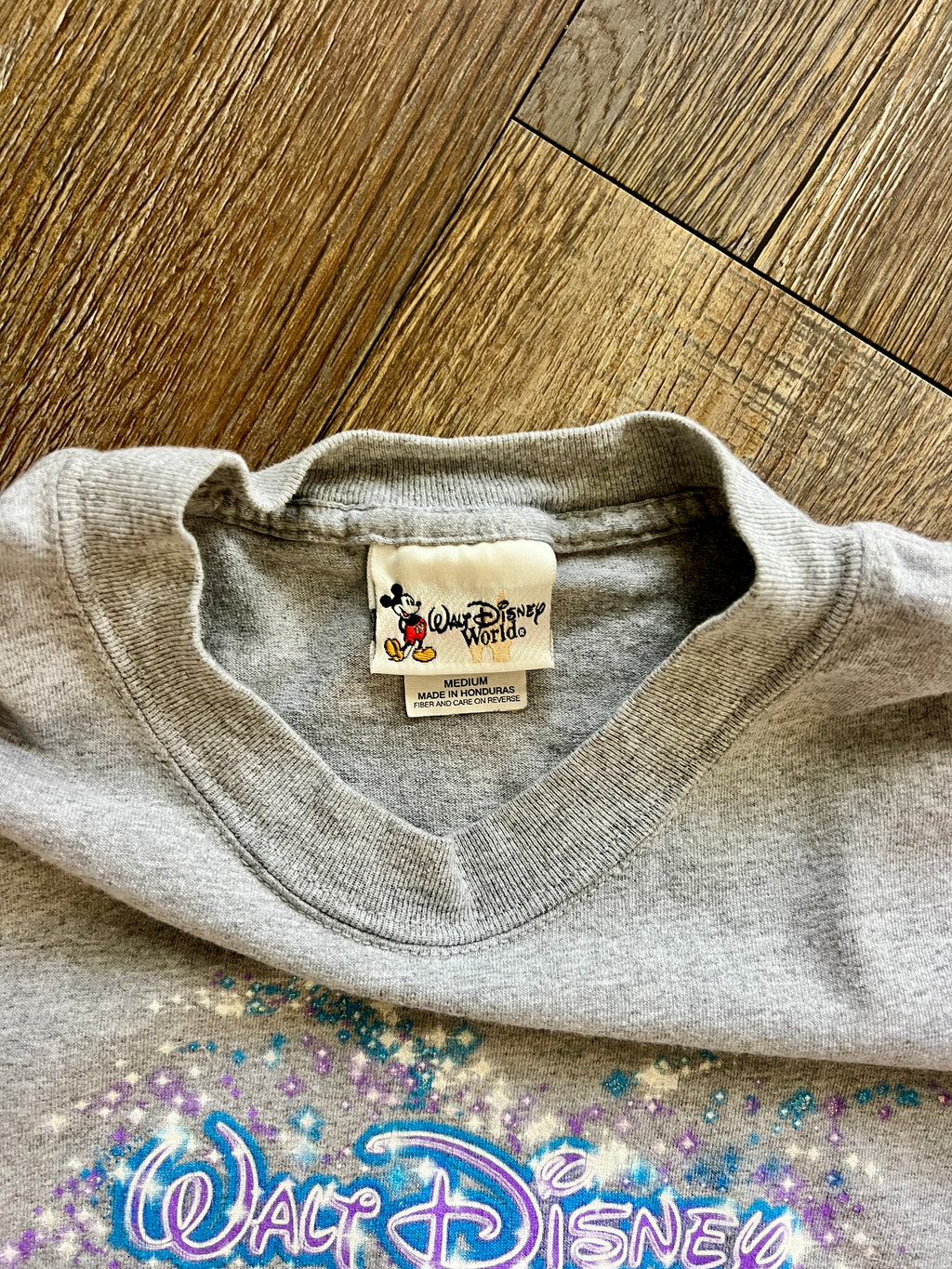 1071 -Grey Sorcerer Mickey Magic WDW Logo Shirt - M
