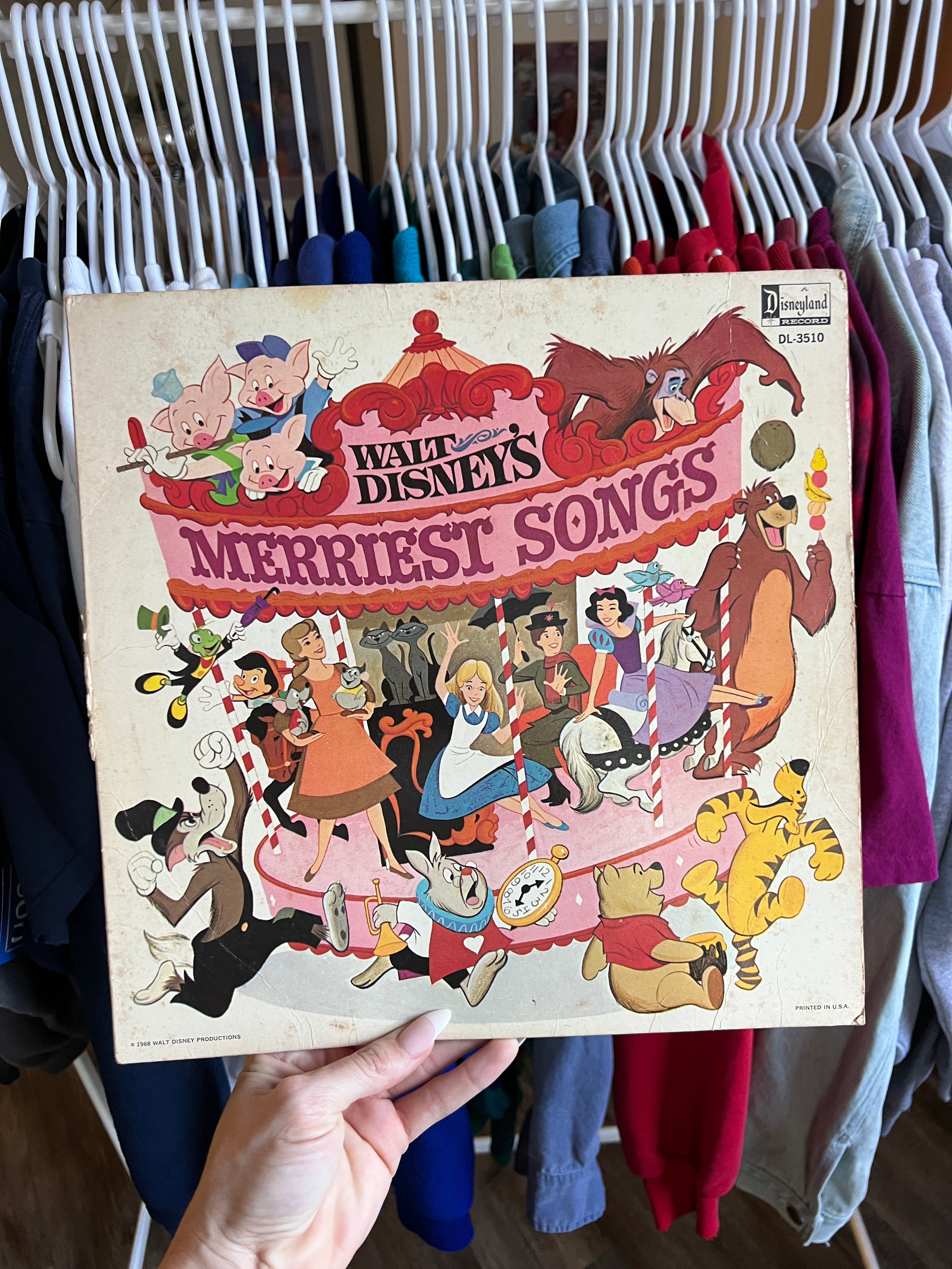 532 -Walt Disney's Merriest Songs Storybook Vinyl Record