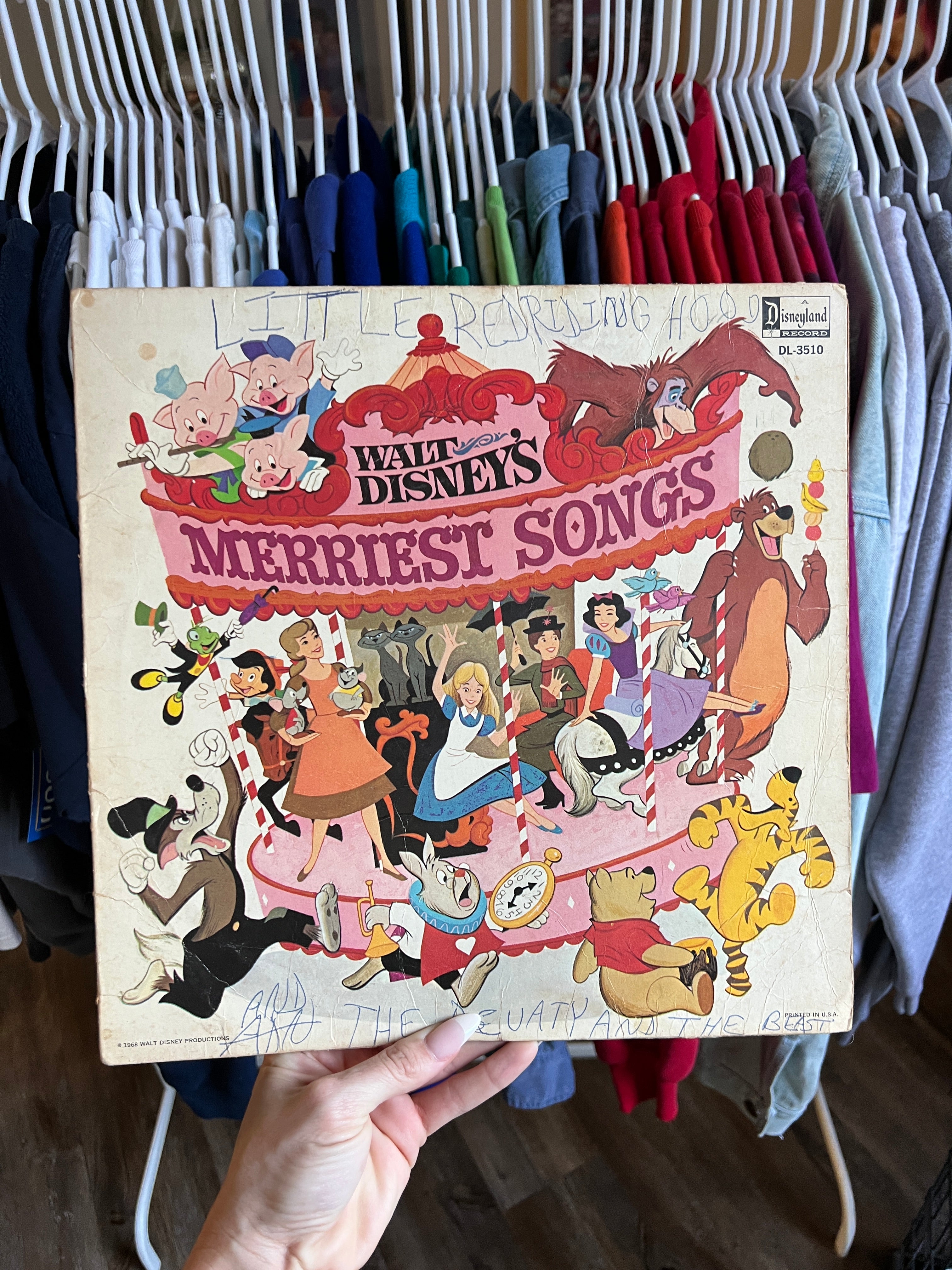 533 -Walt Disney's Merriest Songs Storybook Vinyl Record