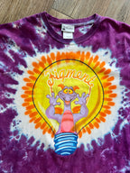 1088 -Purple Tie-Dye Figment Lightbulb Shirt - L