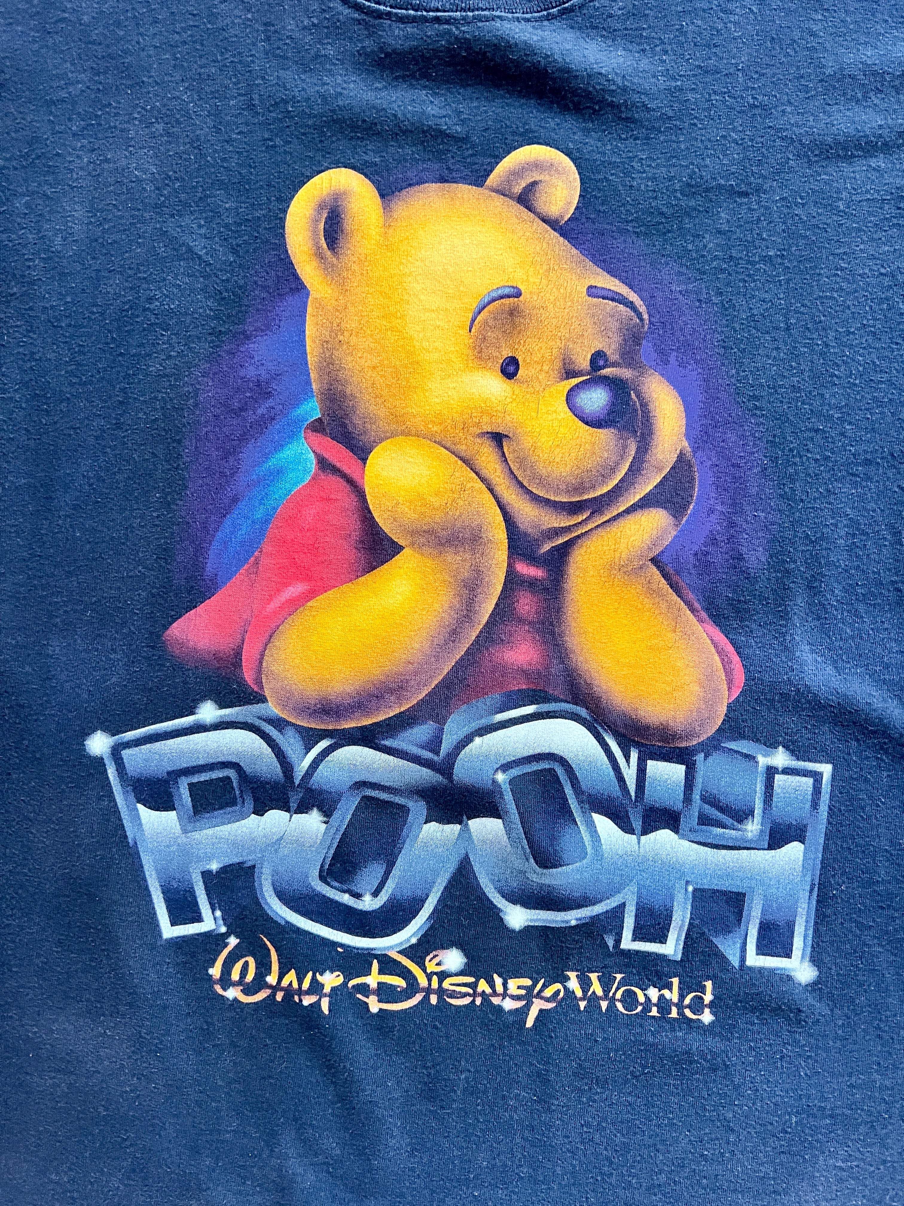 1061 -Black Streetwear WTP Pooh Shirt - L