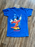 1063 -Blue Sorcerer Mickey Disneyland Sleep Shirt - OSFA