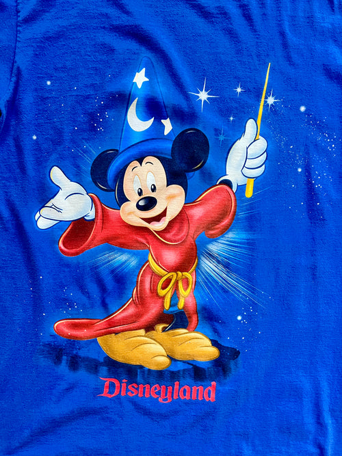 1063 -Blue Sorcerer Mickey Disneyland Sleep Shirt - OSFA