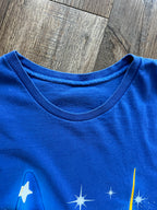 1063 -Blue Sorcerer Mickey Disneyland Sleep Shirt - OSFA