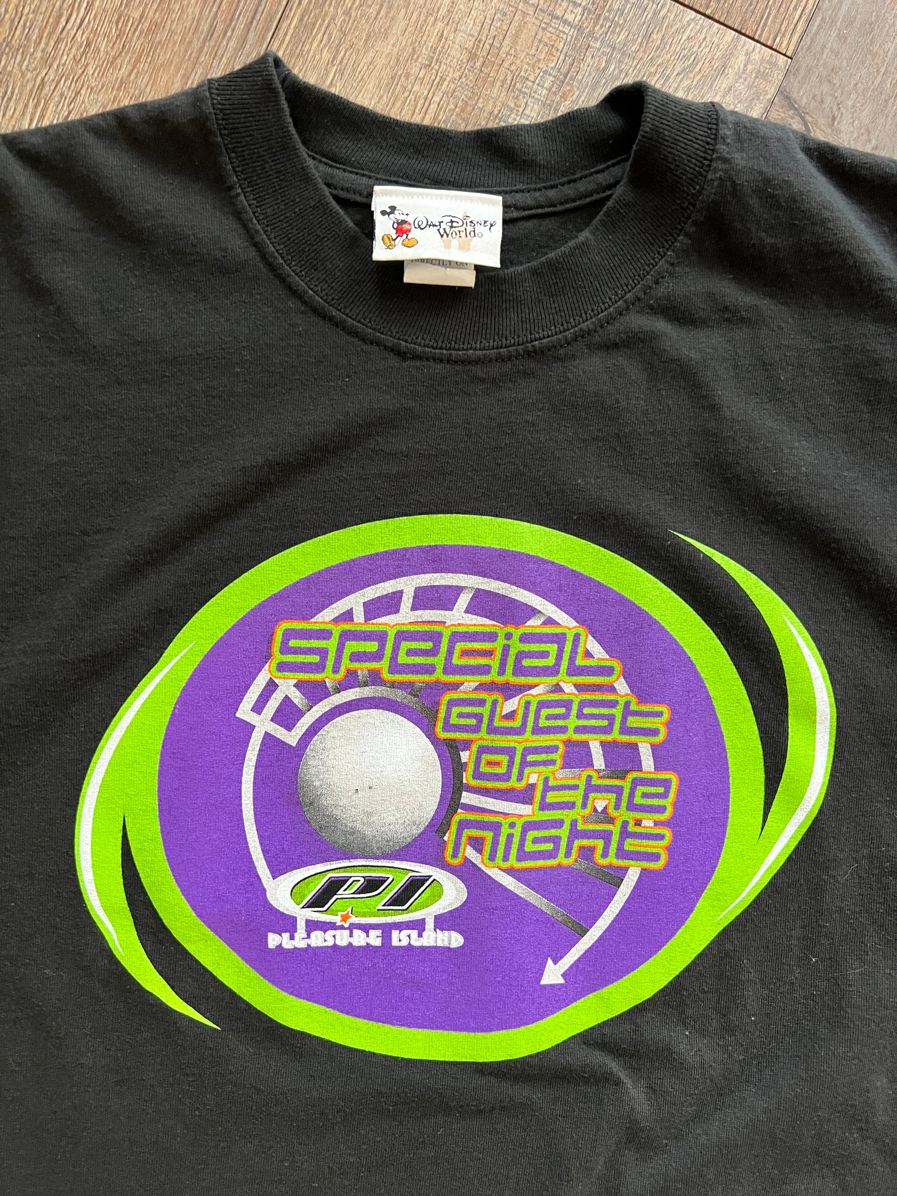 1062 -Black Pleasure Island Special Guest of the Night Shirt - XL