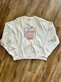 1091 -White Embroidered Coronado Springs Crewneck - XL