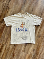 1060 -Grey Sketch Tigger Certified Character Shirt - L