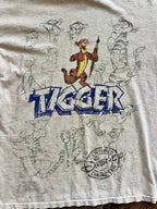 1060 -Grey Sketch Tigger Certified Character Shirt - L