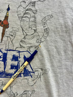 1060 -Grey Sketch Tigger Certified Character Shirt - L