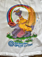 1093 -White Figment EPCOT Center Rainbow Shirt - M