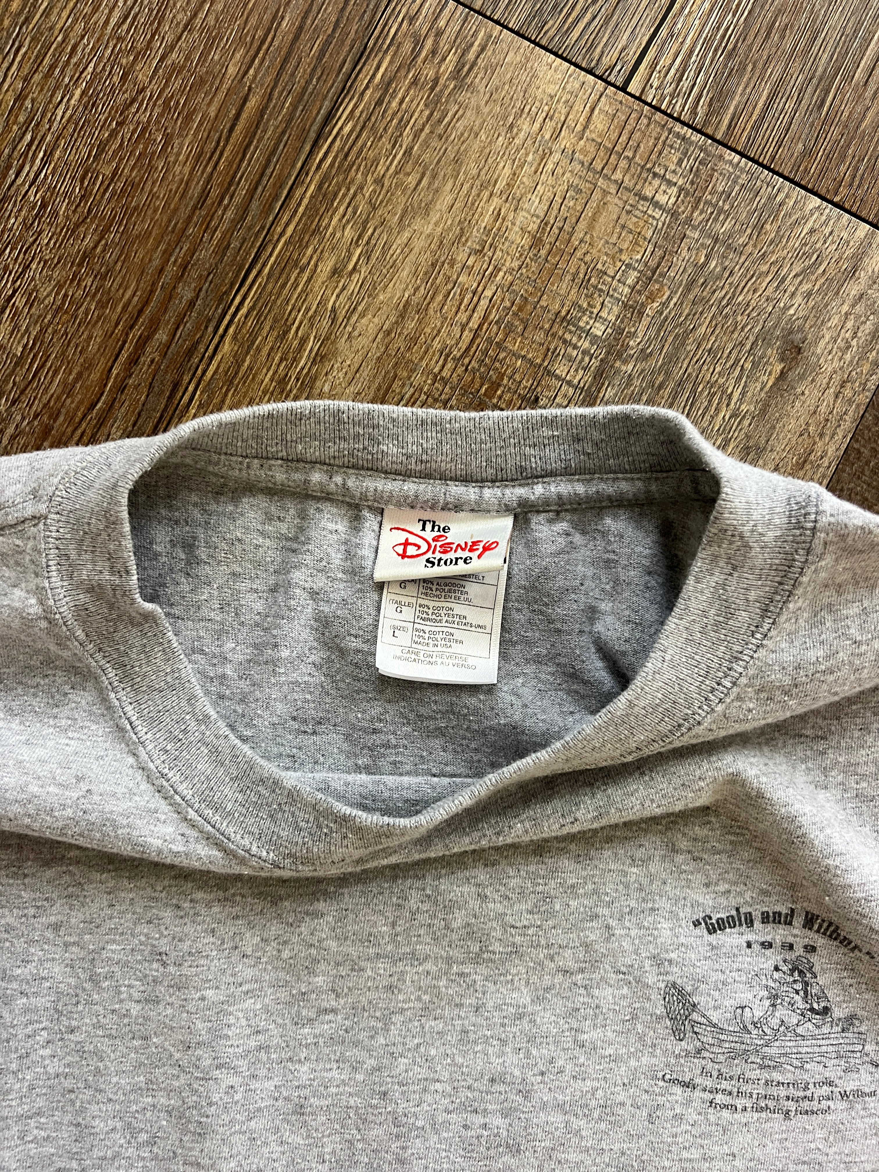 1094 -Grey Goofy & Wilbur Shirt - L