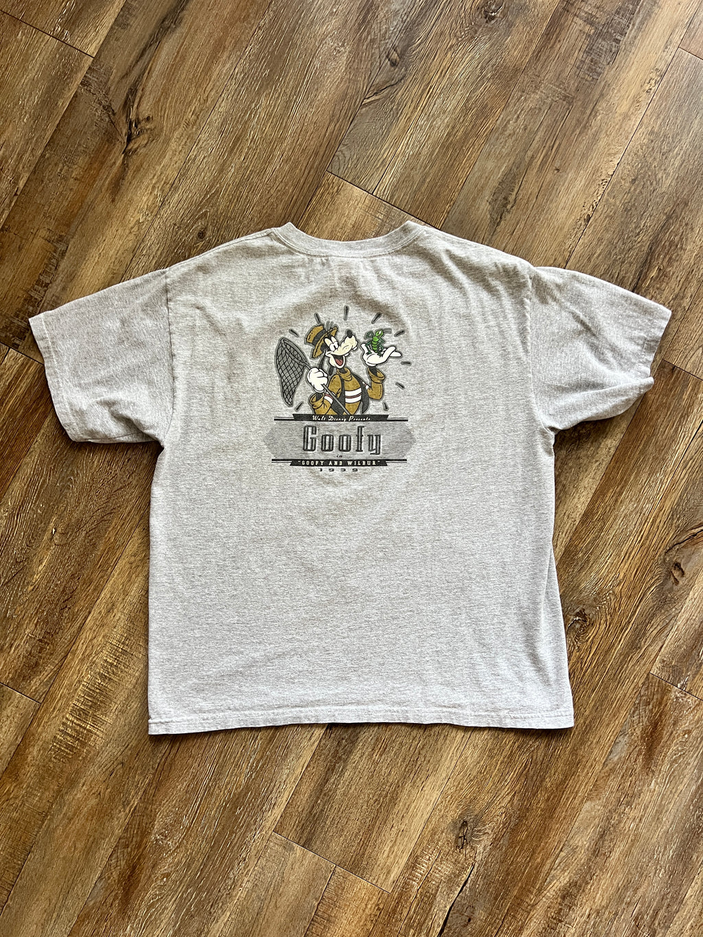 1094 -Grey Goofy & Wilbur Shirt - L