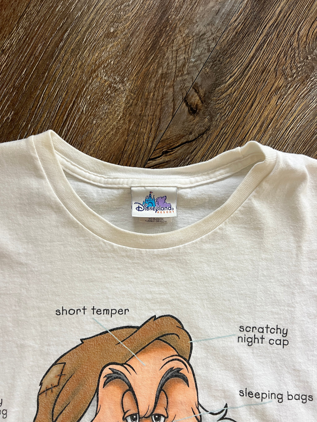 1104 -White Waking Up Grumpy Sleep Shirt - OSFA