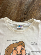 1104 -White Waking Up Grumpy Sleep Shirt - OSFA